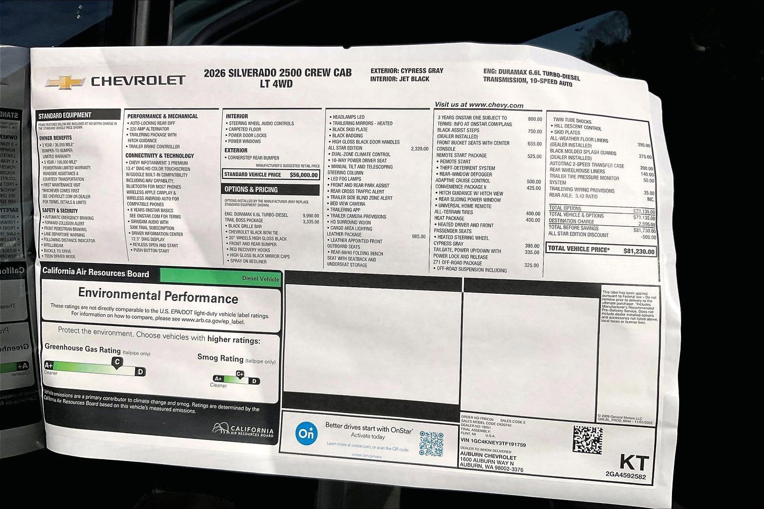 New 2026 Chevrolet Silverado 2500 LT w/ Trail Boss Package image 14