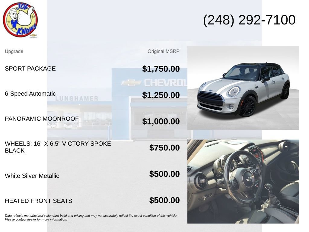 Used 2016 MINI Cooper 4-Door Hardtop FWD image 5