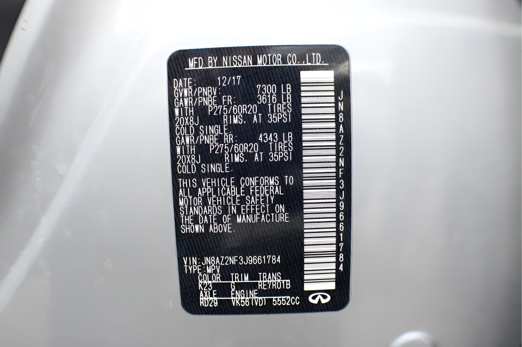 Used 2018 INFINITI QX80 2WD w/ Driver Assistance Package image 10