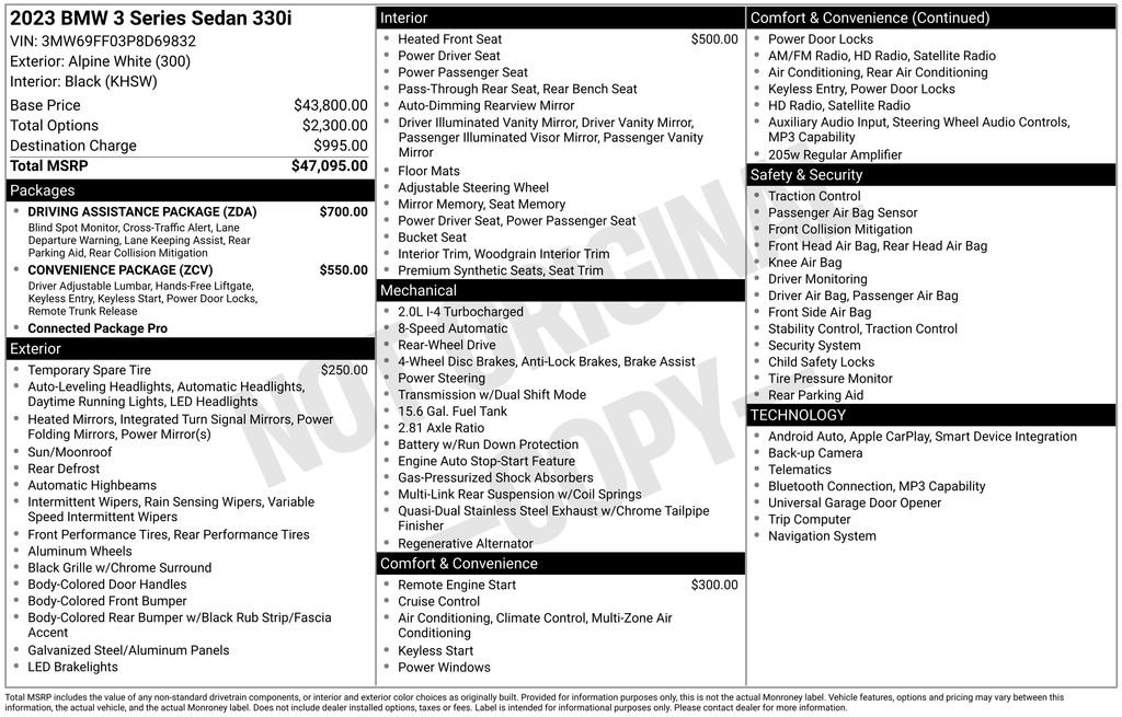 Certified 2023 BMW 330i Sedan w/ Driving Assistance Package image 31