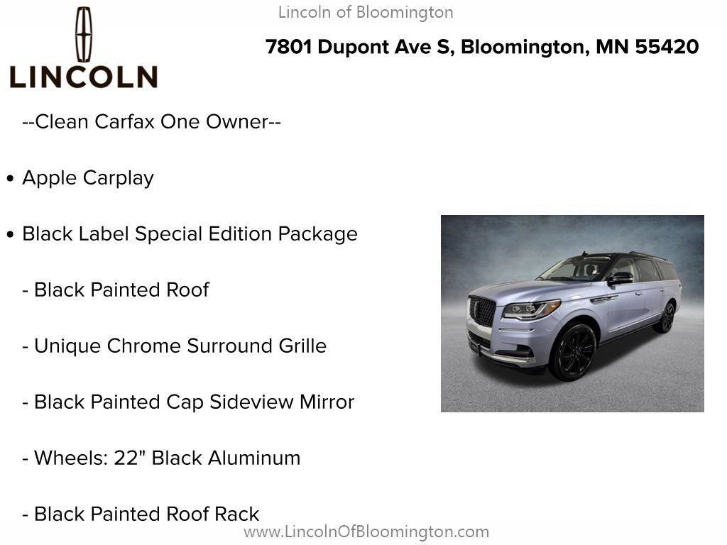 Certified 2023 Lincoln Navigator L Black Label AWD/4WD image 5