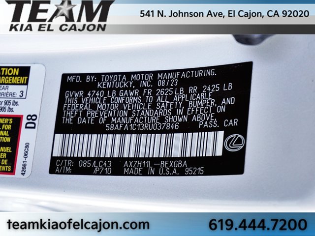 Used 2024 Lexus ES 300h Ultra Luxury w/ Accessory Package (Z2) FWD image 42