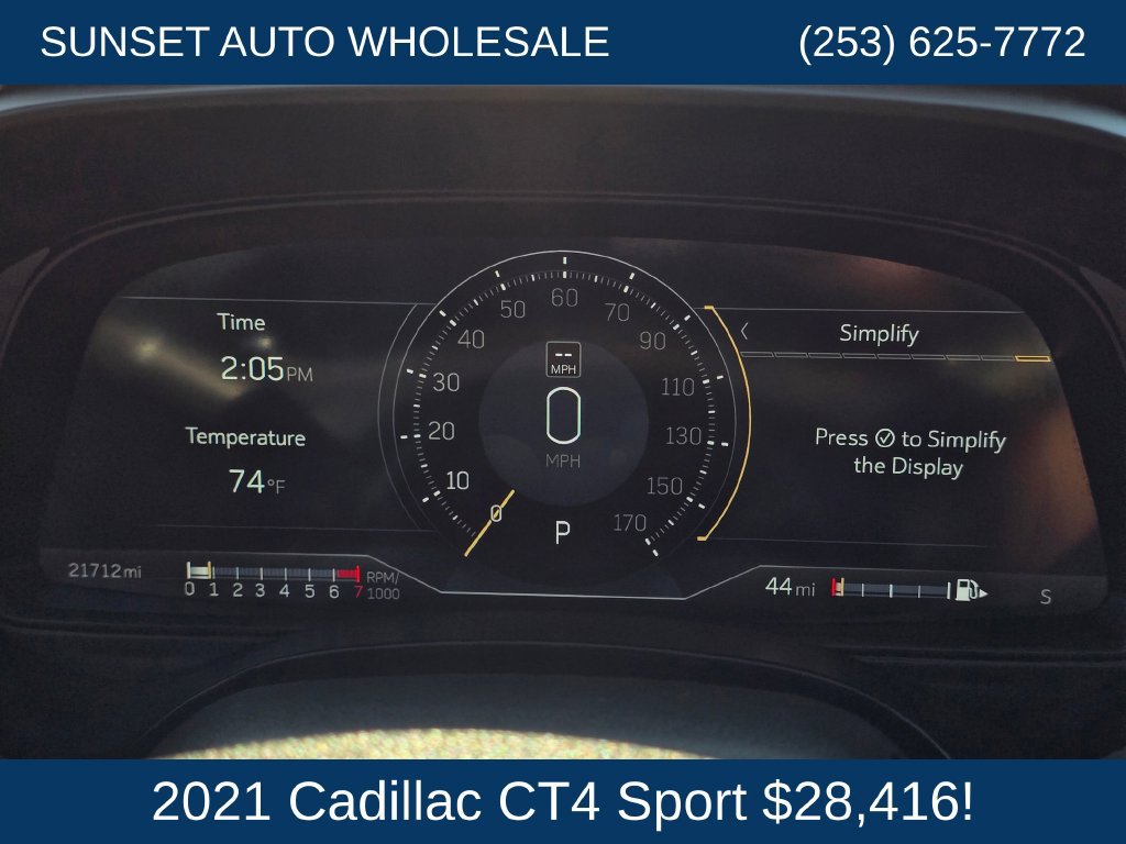 Used 2021 Cadillac CT4 Sport w/ Technology Package AWD/4WD image 29