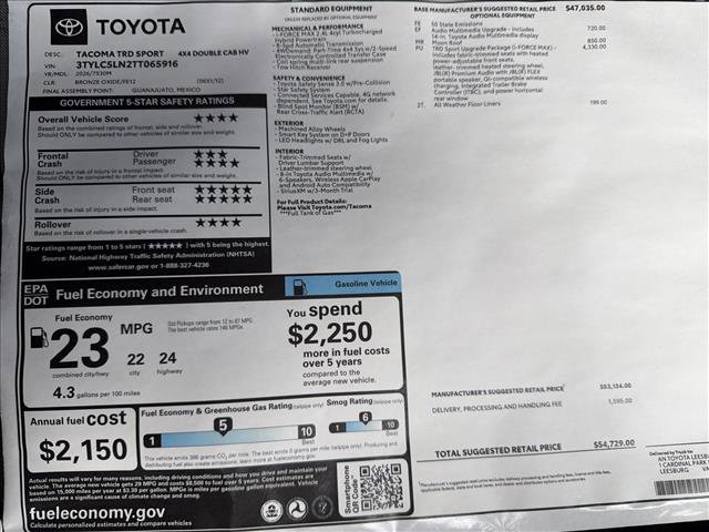 New 2026 Toyota Tacoma TRD Sport AWD/4WD image 25