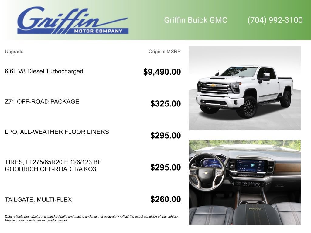 Certified 2024 Chevrolet Silverado 2500 High Country w/ Z71 Off-Road Package AWD/4WD image 6
