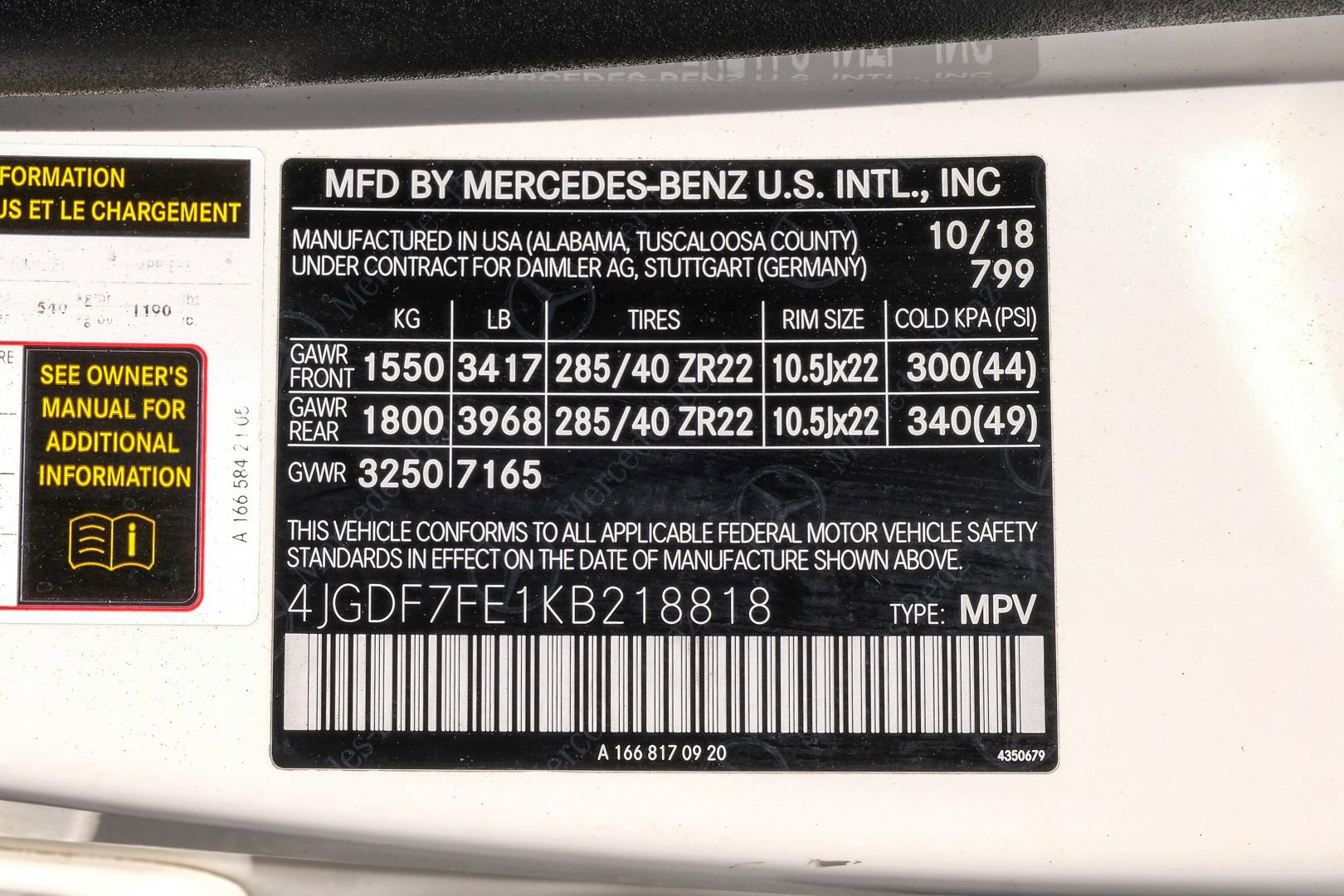 Used 2019 Mercedes-Benz GLS 63 AMG 4MATIC image 70