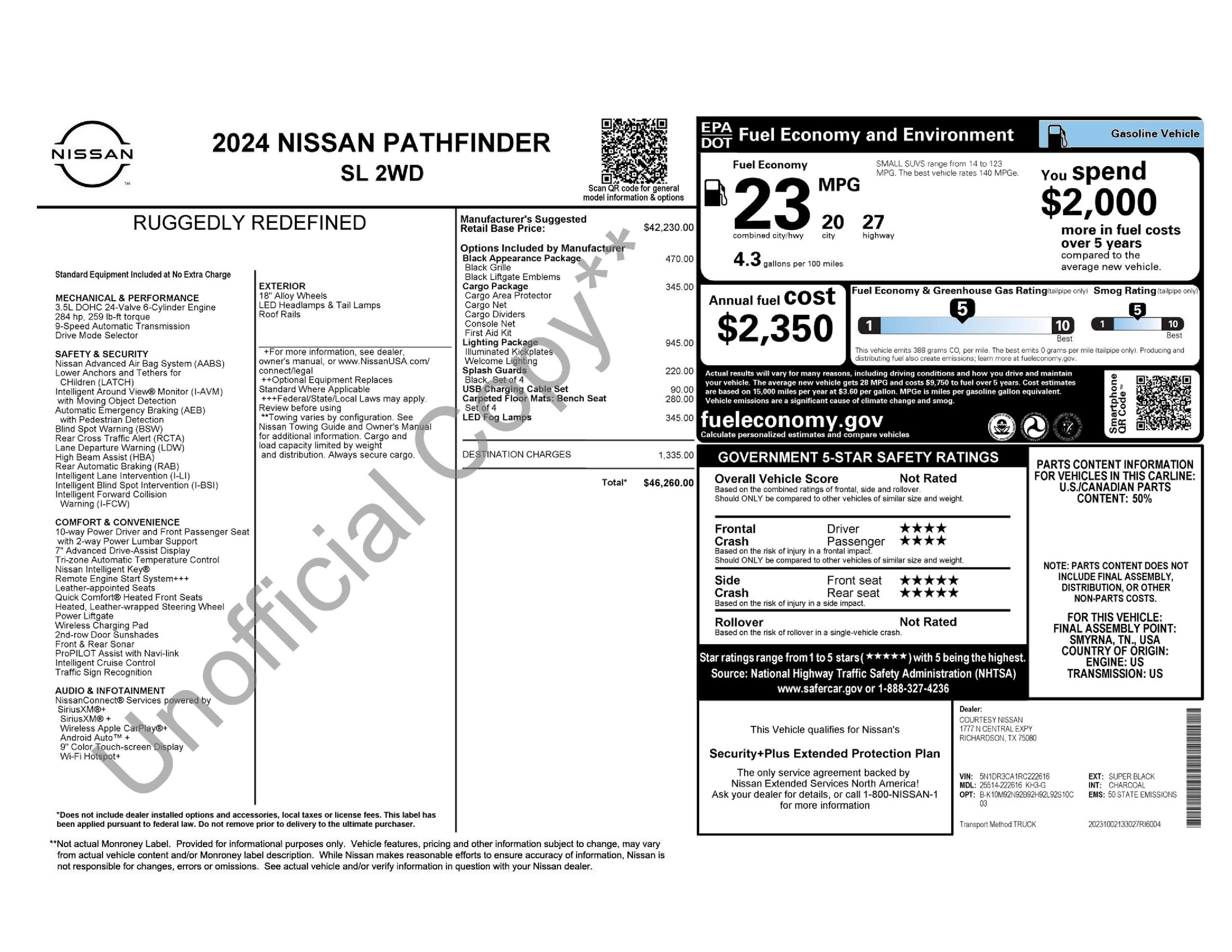 Used 2024 Nissan Pathfinder SL w/ Lighting Package (N92) image 27