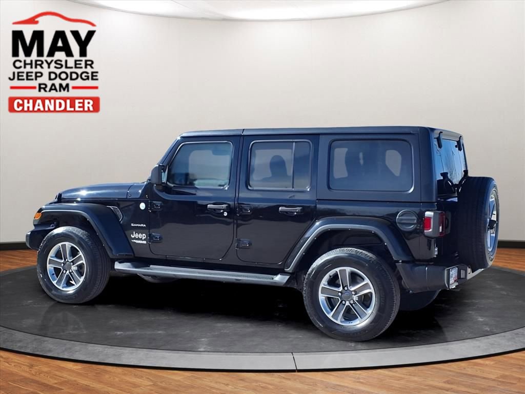 Used 2021 Jeep Wrangler Unlimited Sahara w/ Uconnect 4C Nav & Sound Group AWD/4WD image 3