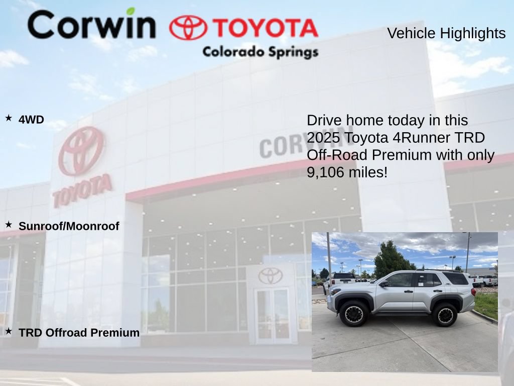 Used 2025 Toyota 4Runner TRD Off-Road Premium AWD/4WD image 6