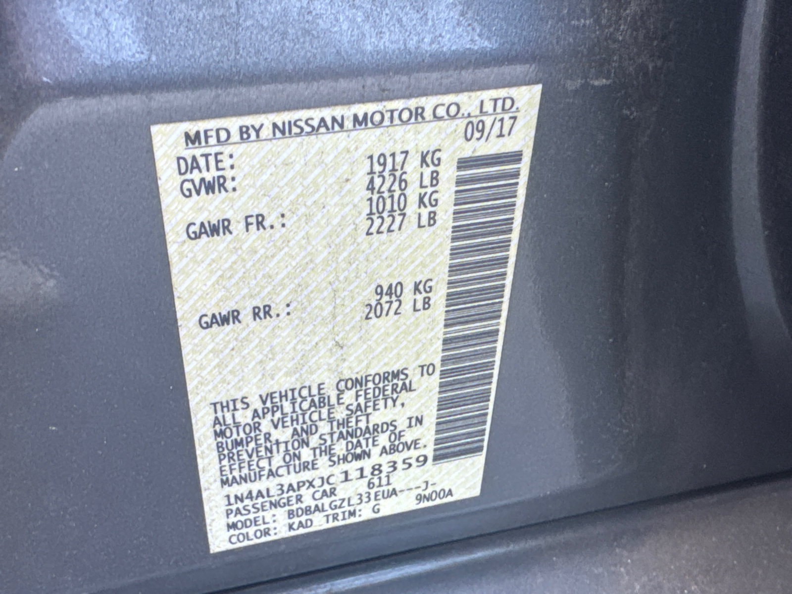 Used 2018 Nissan Altima 2.5 S w/ S Convenience Package FWD image 20
