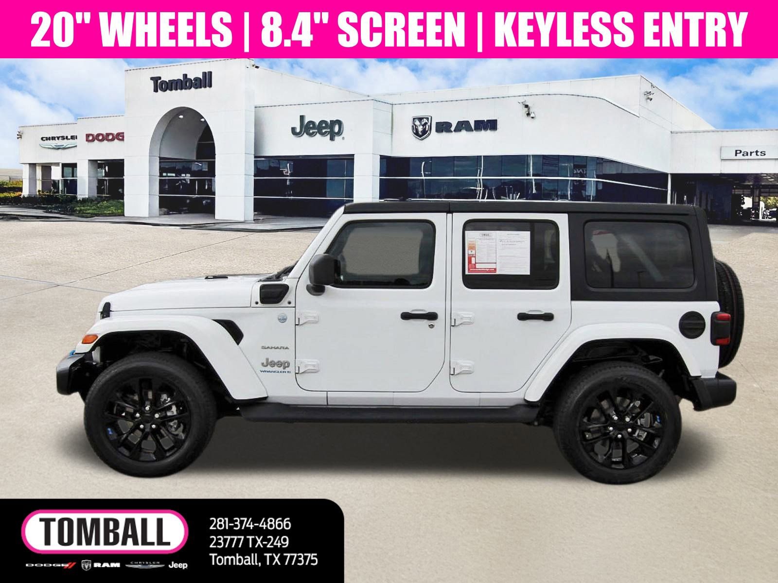 Used 2023 Jeep Wrangler Sahara 4xe image 4