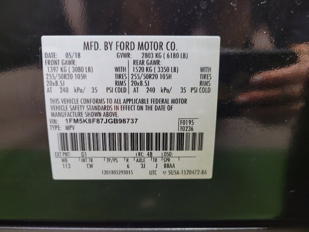 Used 2018 Ford Explorer Limited w/ Equipment Group 301A AWD/4WD image 33