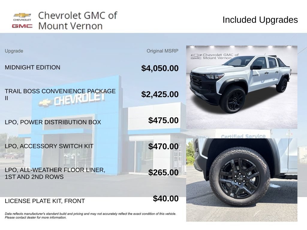 New 2025 Chevrolet Colorado Trail Boss w/ Midnight Edition AWD/4WD image 6