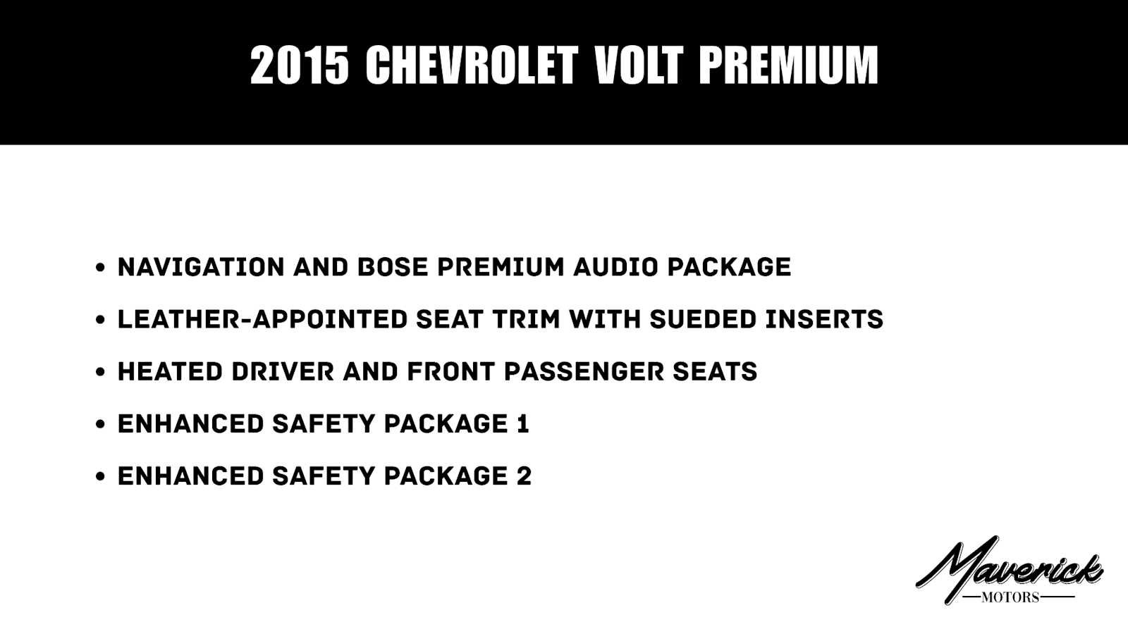 Used 2015 Chevrolet Volt Premium w/ Premium Trim Package FWD image 2