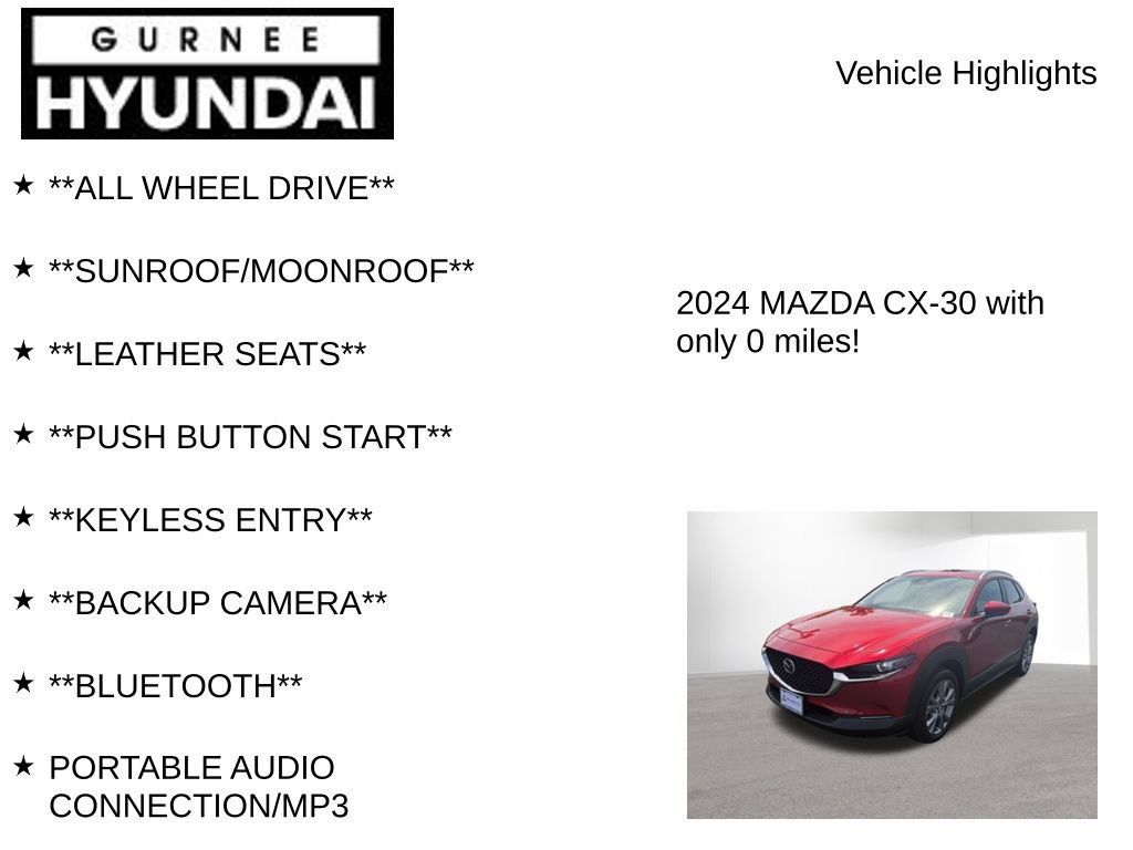 Used 2024 MAZDA CX-30 AWD 2.5 S w/ Preferred Package image 7