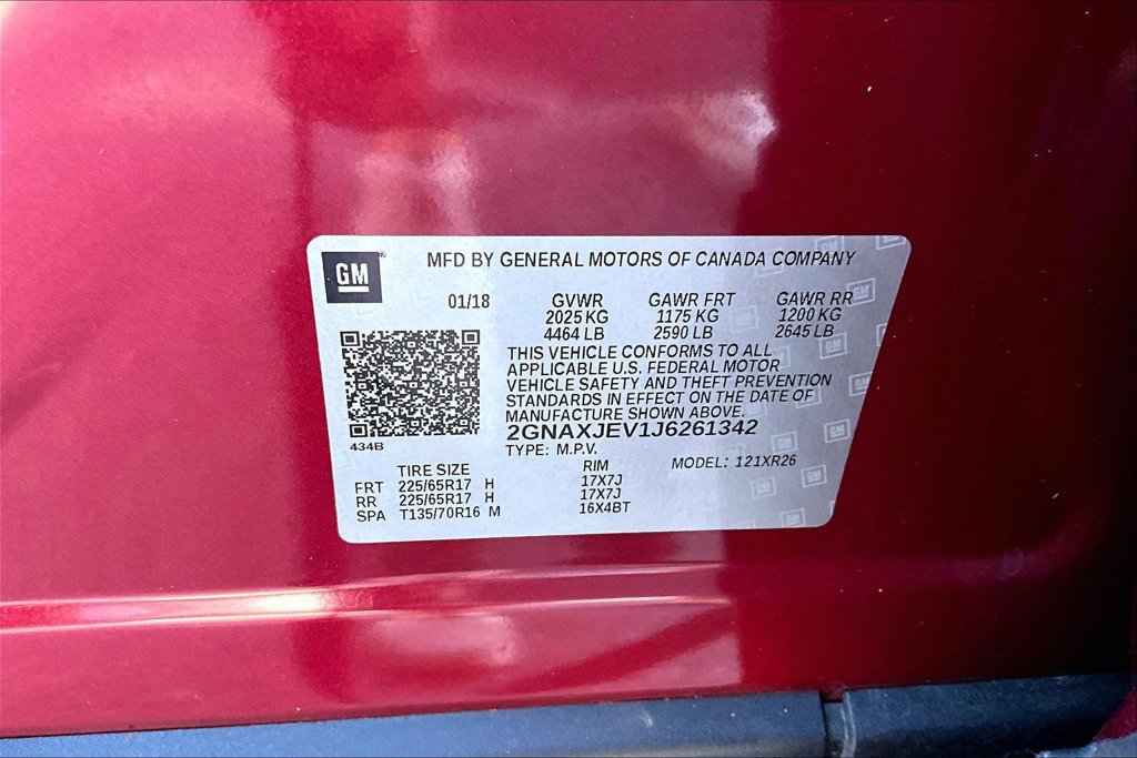 Used 2018 Chevrolet Equinox LT FWD image 17