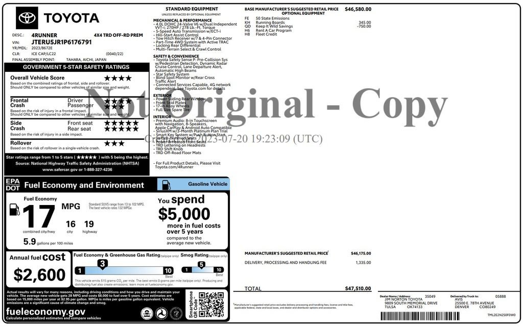 Used 2023 Toyota 4Runner TRD Off-Road Premium image 4