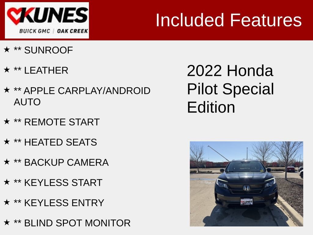 Used 2022 Honda Pilot Special Edition image 2
