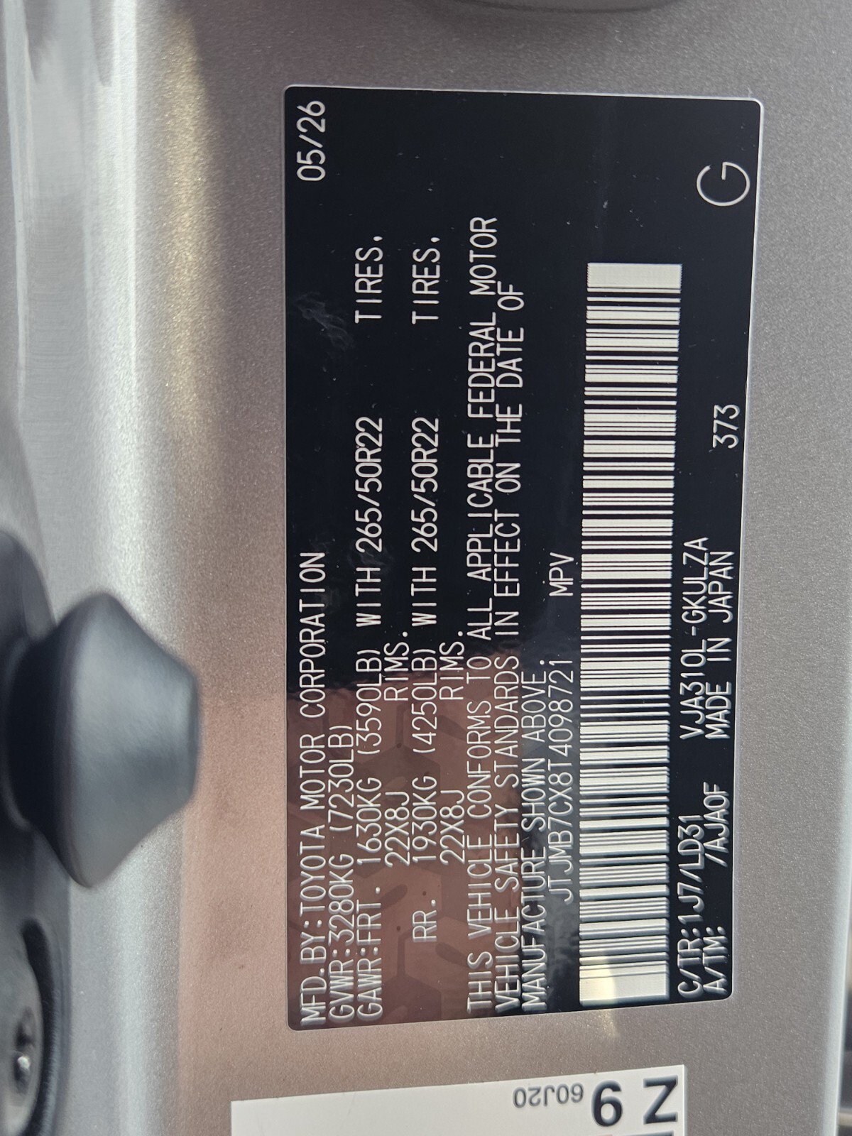 New 2026 Lexus LX 600 F Sport AWD/4WD image 37