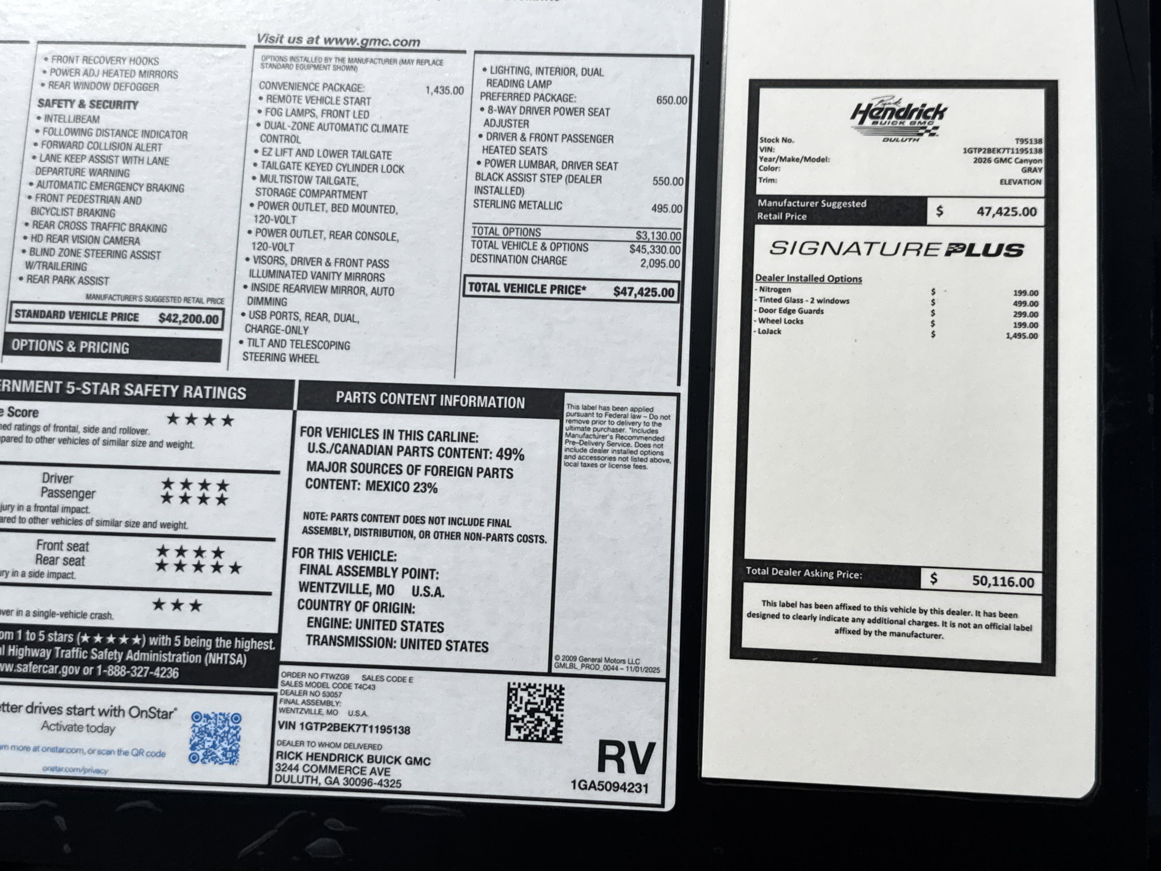 New 2026 GMC Canyon Elevation w/ Convenience Package image 32