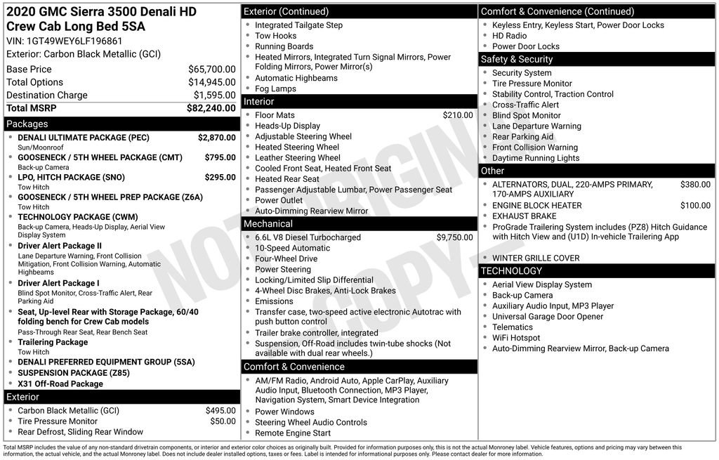 Used 2020 GMC Sierra 3500 Denali w/ Denali Ultimate Package image 2