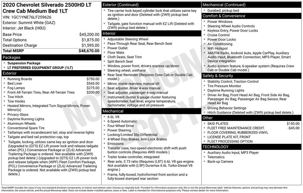 Used 2020 Chevrolet Silverado 2500 LT image 12