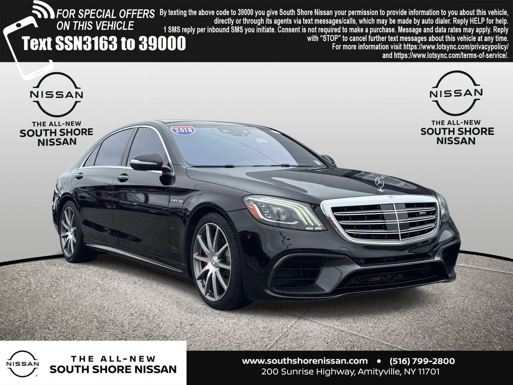 Used 2018 Mercedes-Benz S 63 AMG S 4MATIC Sedan