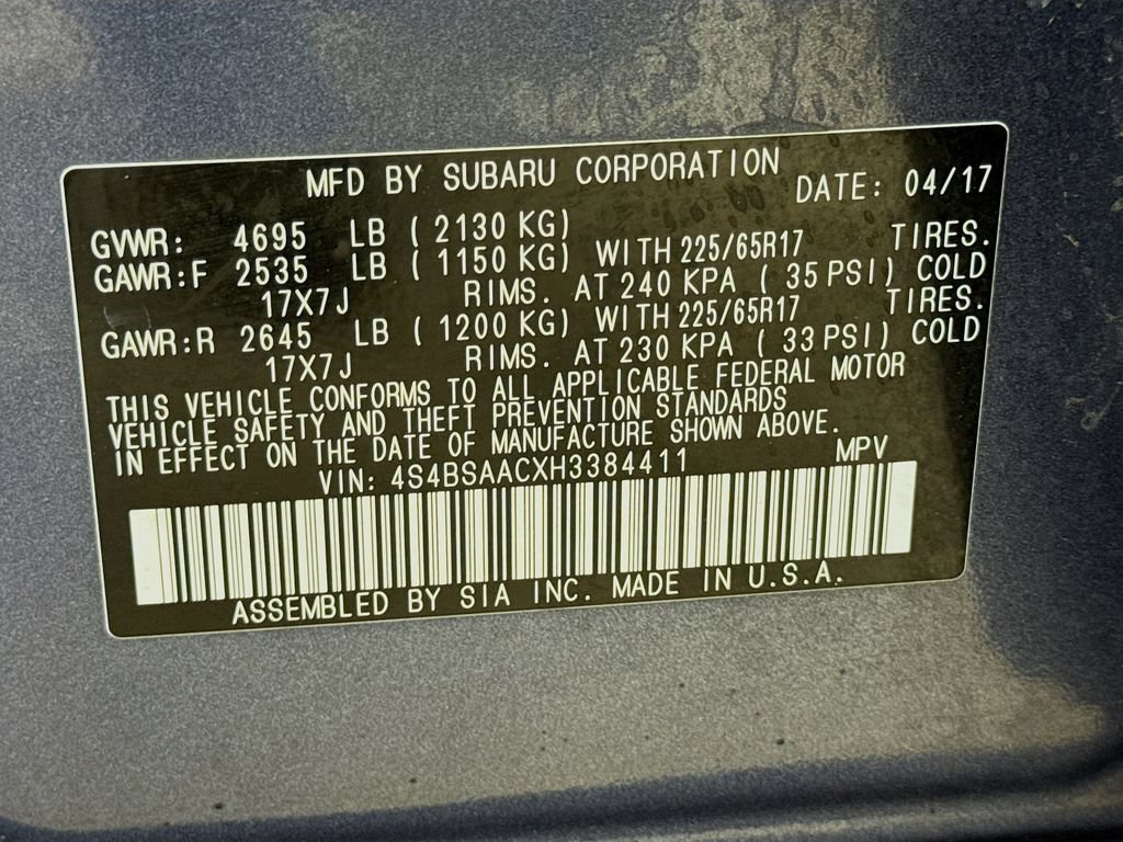 Used 2017 Subaru Outback 2.5i AWD/4WD image 28