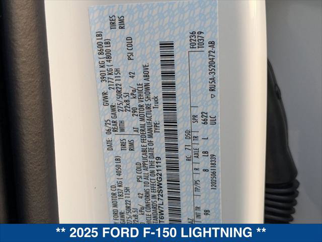 New 2025 Ford F150 Lightning Platinum image 22