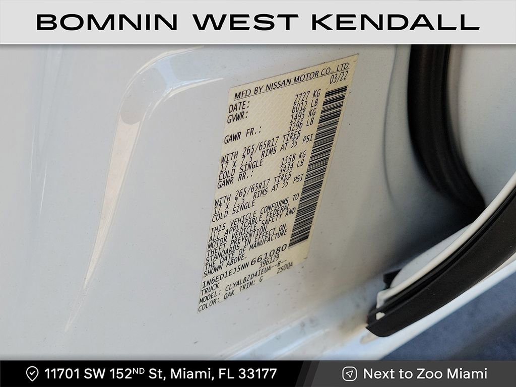 Used 2022 Nissan Frontier SV image 13