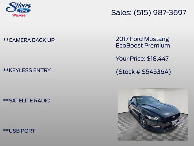 Used 2017 Ford Mustang Premium RWD image 16