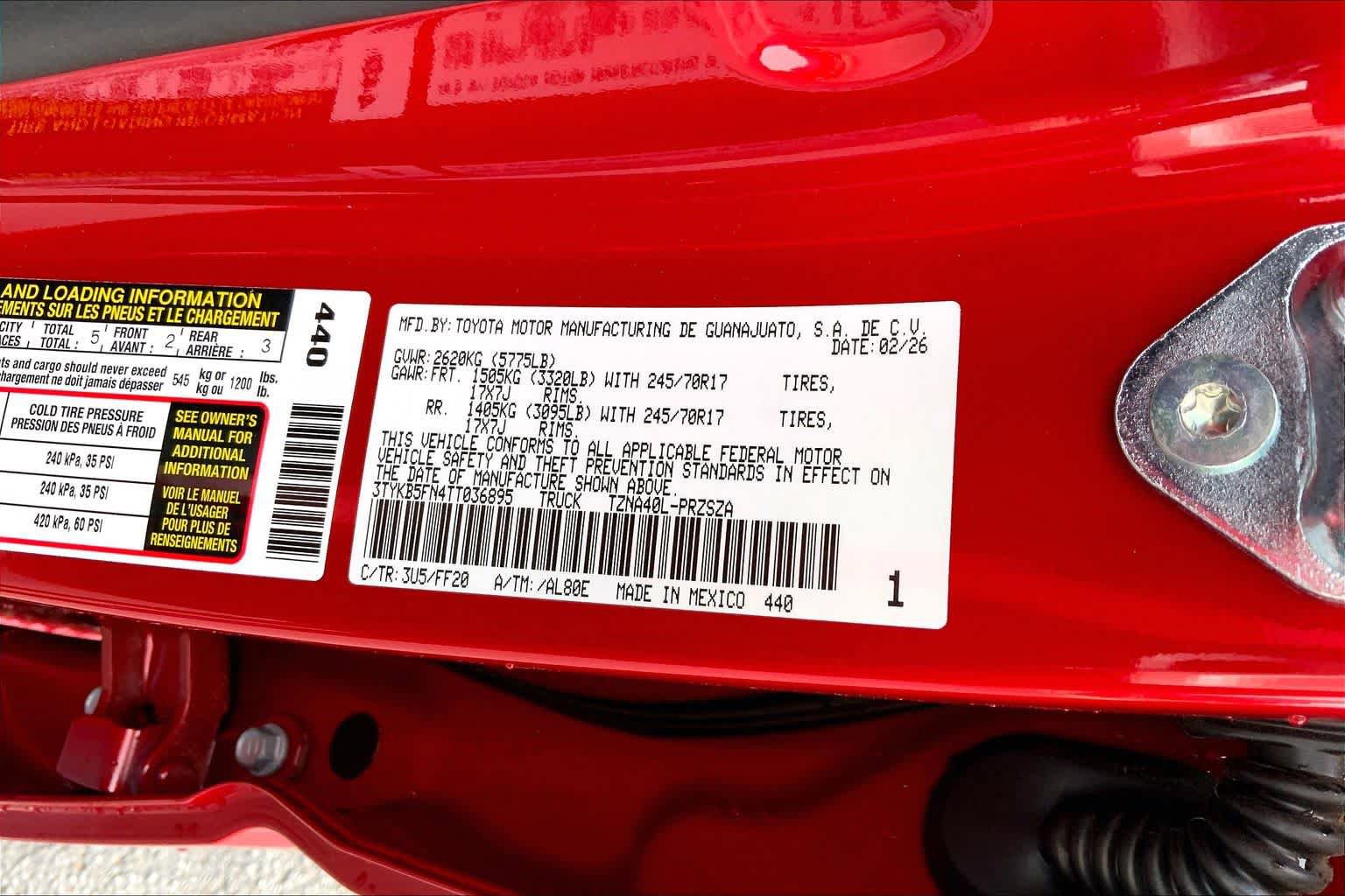 Used 2026 Toyota Tacoma SR5 RWD image 21