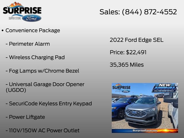 Used 2022 Ford Edge SEL w/ Convenience Package AWD/4WD image 7