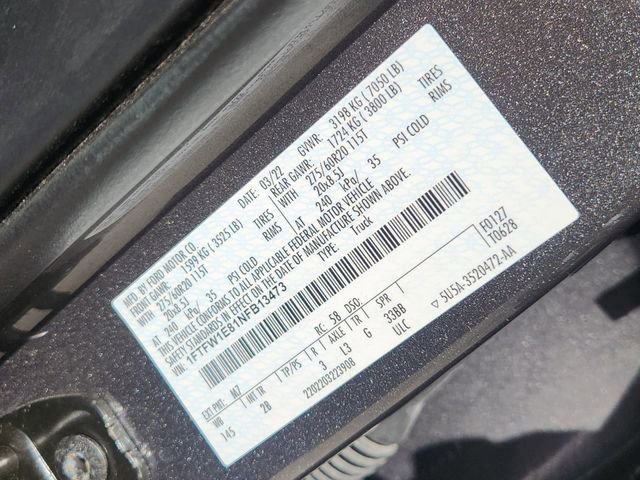 Used 2022 Ford F150 Lariat w/ Equipment Group 502A High AWD/4WD image 34