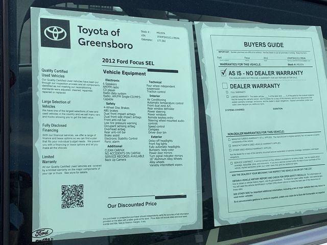 Used 2012 Ford Focus SEL image 33