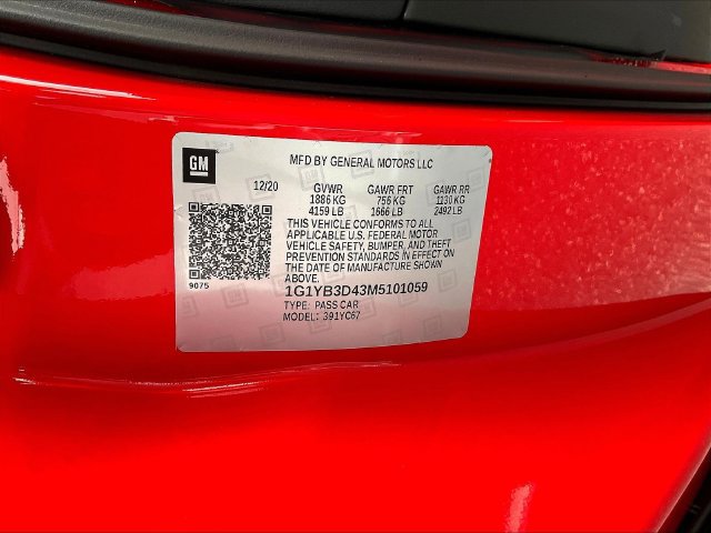Used 2021 Chevrolet Corvette Stingray Preferred Conv w/ Z51 Performance Package RWD image 18