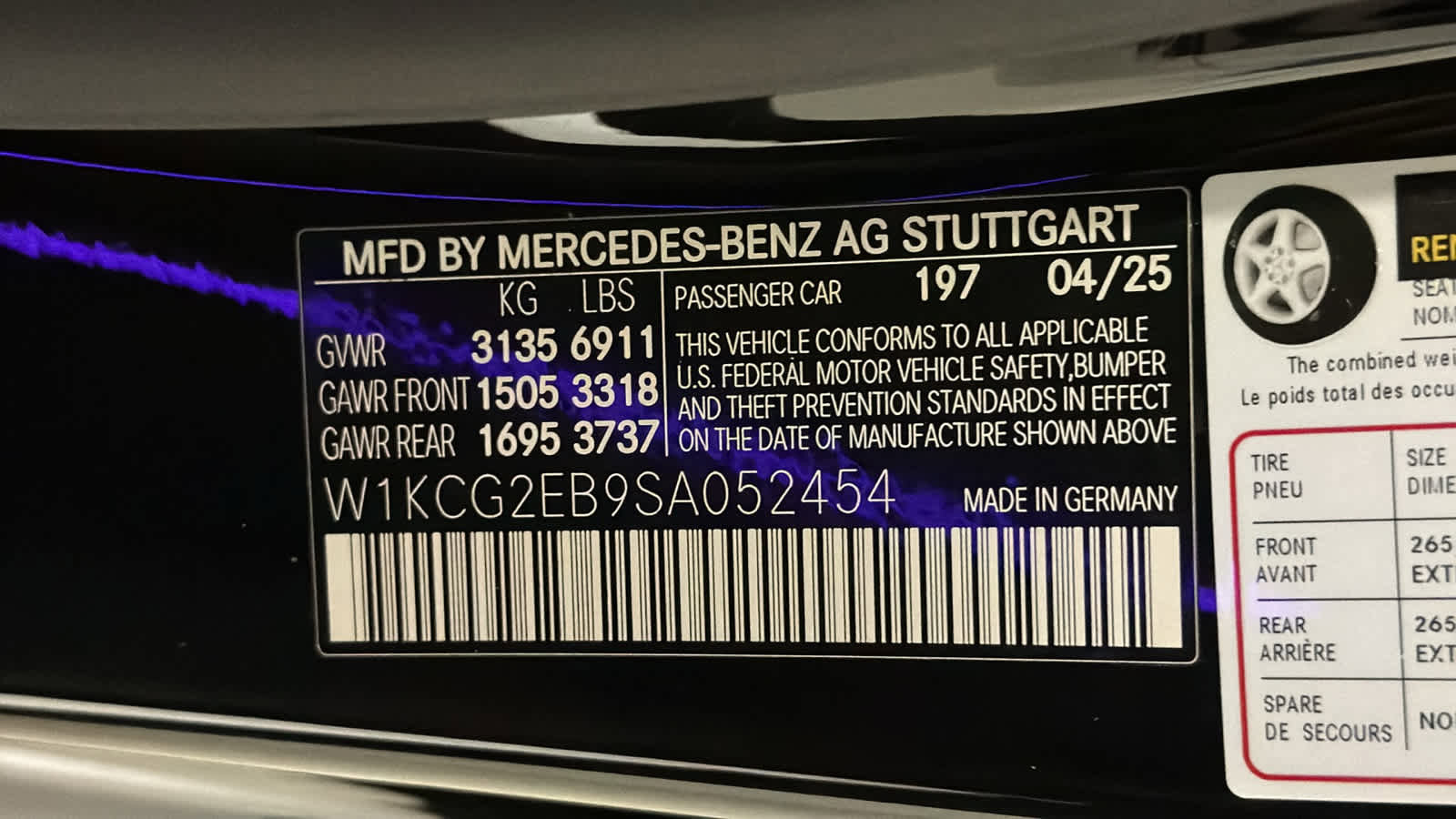 New 2025 Mercedes-Benz EQS 450+ 4MATIC Sedan image 13