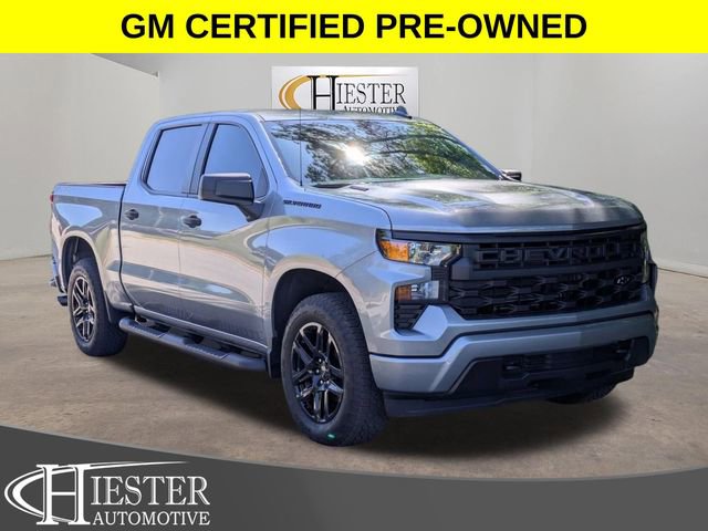 Certified 2025 Chevrolet Silverado 1500 Custom w/ Turbomax Blackout Package AWD/4WD image 1