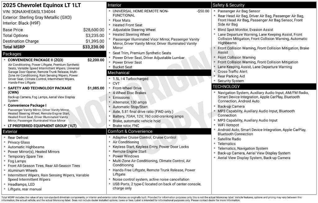 Used 2025 Chevrolet Equinox LT w/ Convenience Package II FWD image 8