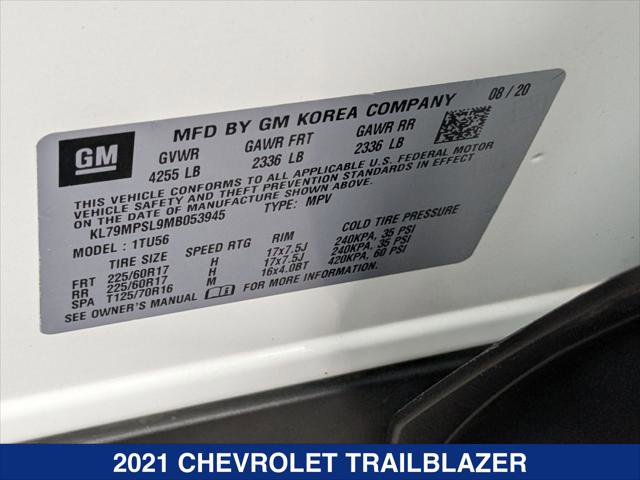 Used 2021 Chevrolet TrailBlazer LT w/ Convenience Package image 25