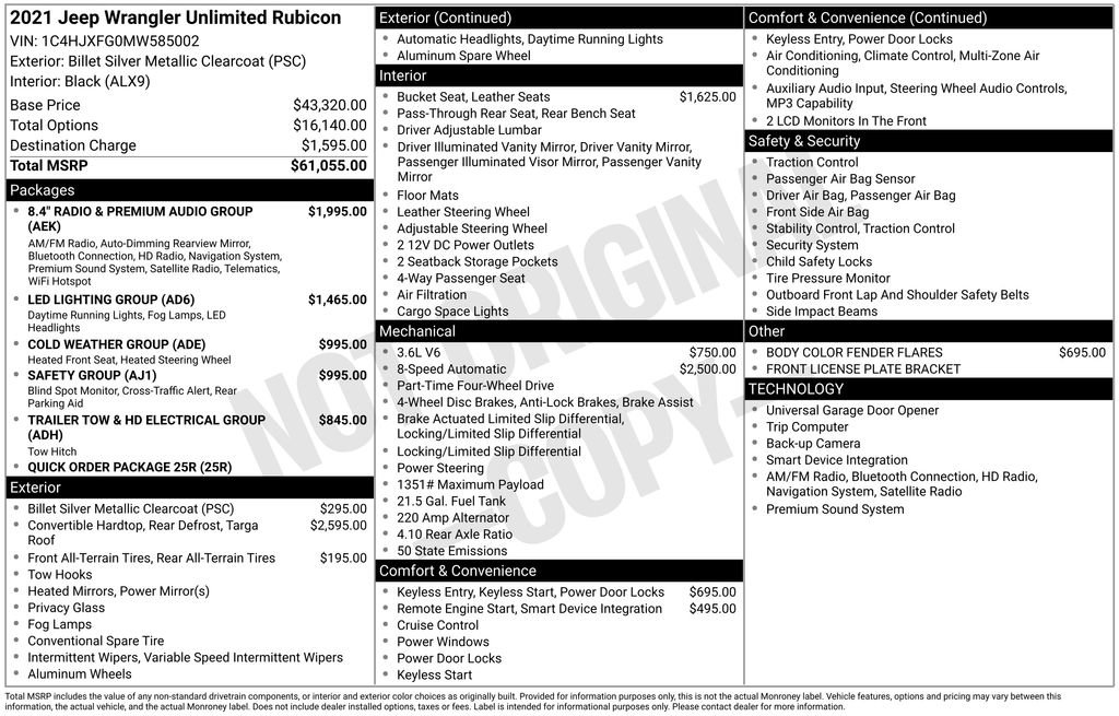 Used 2021 Jeep Wrangler Unlimited Rubicon image 42