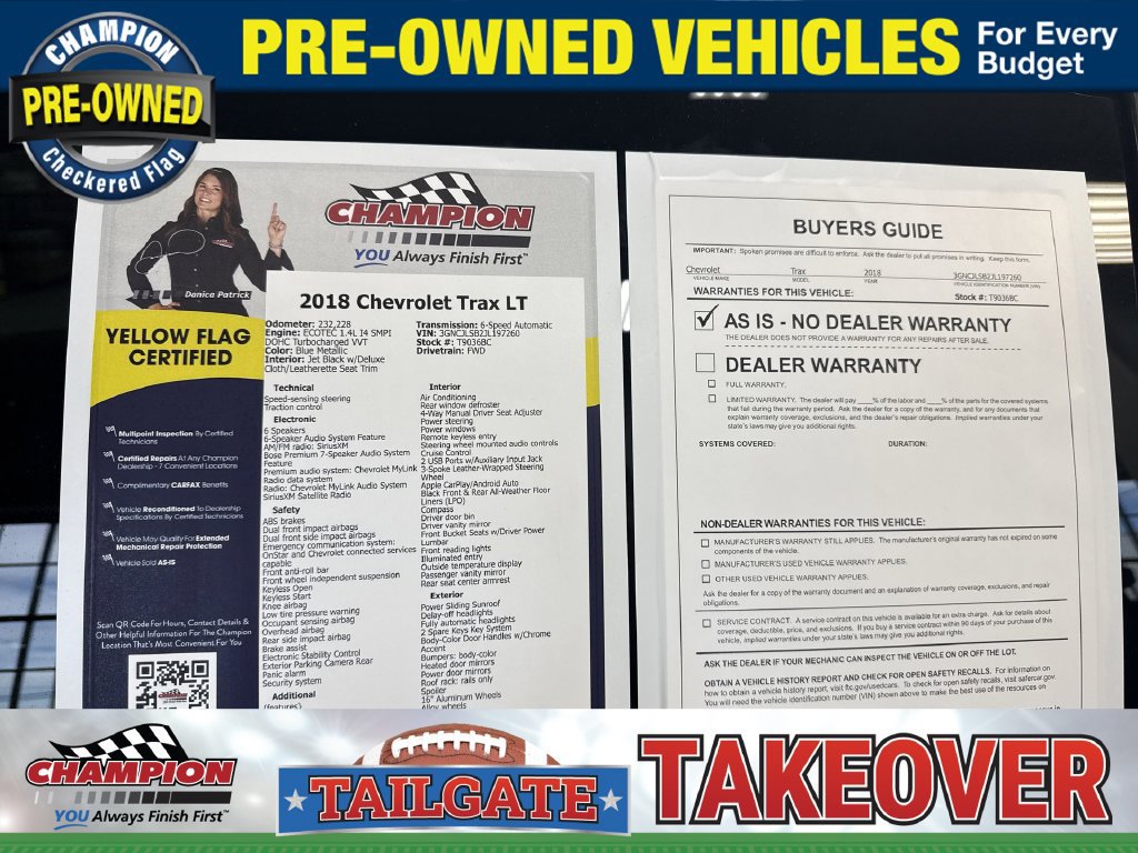 Used 2018 Chevrolet Trax LT w/ Sun & Sound Package FWD image 43