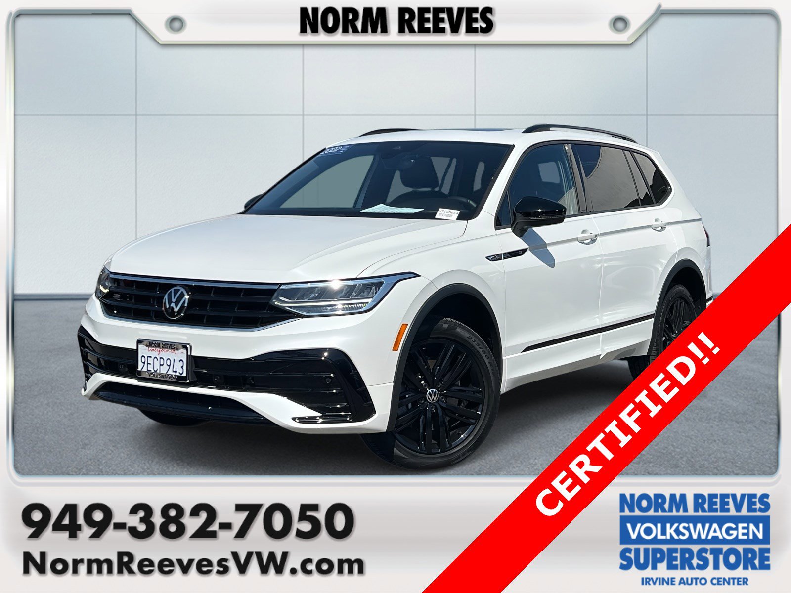 Certified 2022 Volkswagen Tiguan SE R-Line image 1