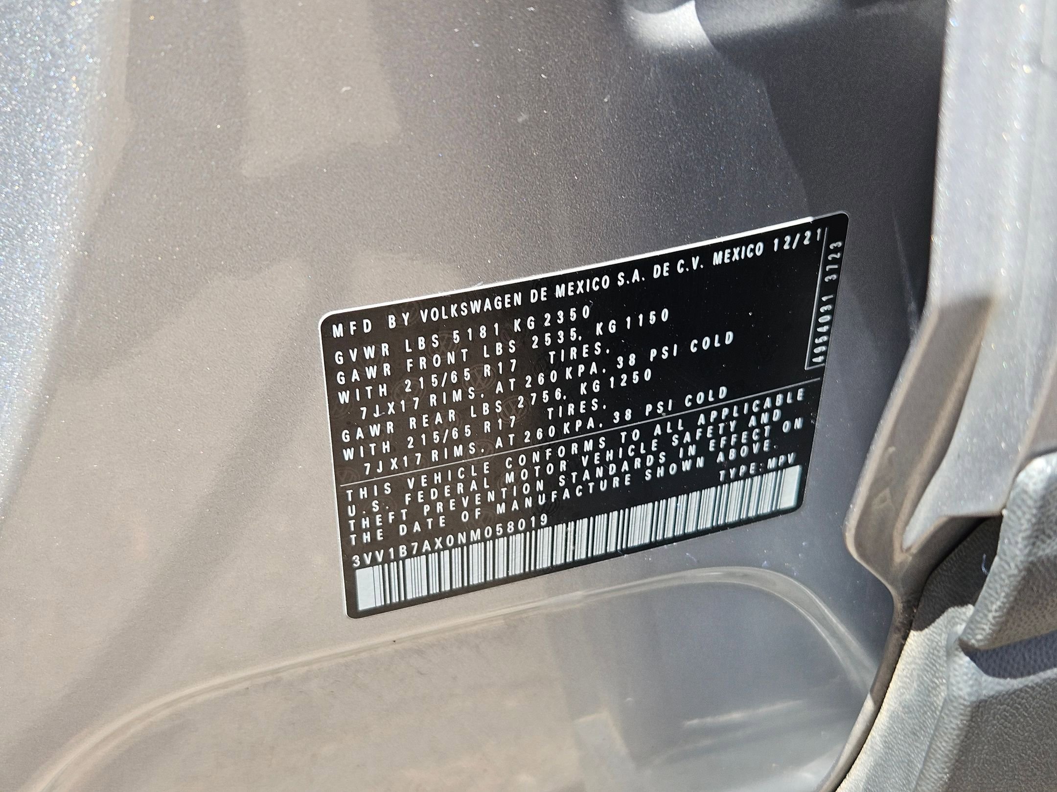 Used 2022 Volkswagen Tiguan S FWD image 27
