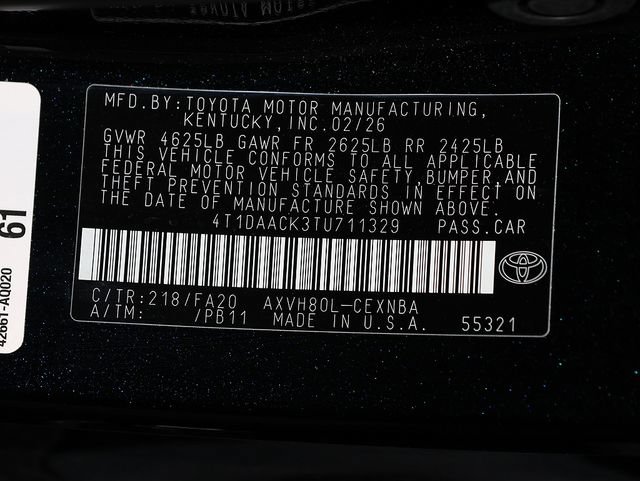 Used 2026 Toyota Camry LE FWD image 36