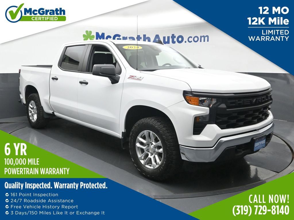Certified 2024 Chevrolet Silverado 1500 W/T w/ Z71 Off-Road Package