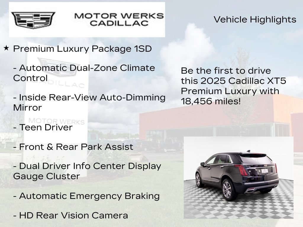 Certified 2025 Cadillac XT5 Premium Luxury w/ Technology Package AWD/4WD image 7