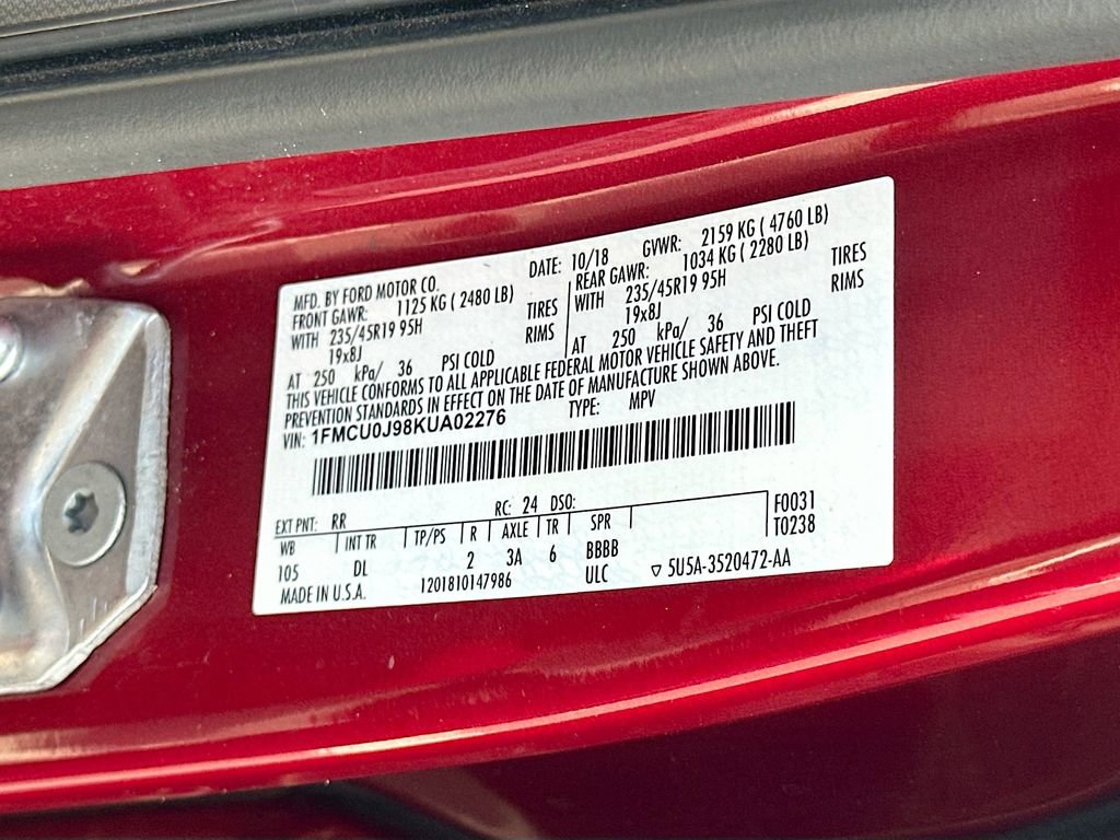 Used 2019 Ford Escape Titanium FWD image 32