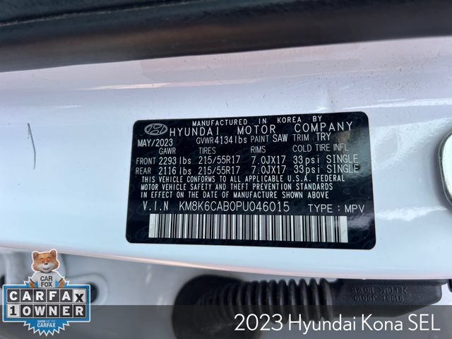 Used 2023 Hyundai Kona SEL AWD/4WD image 31