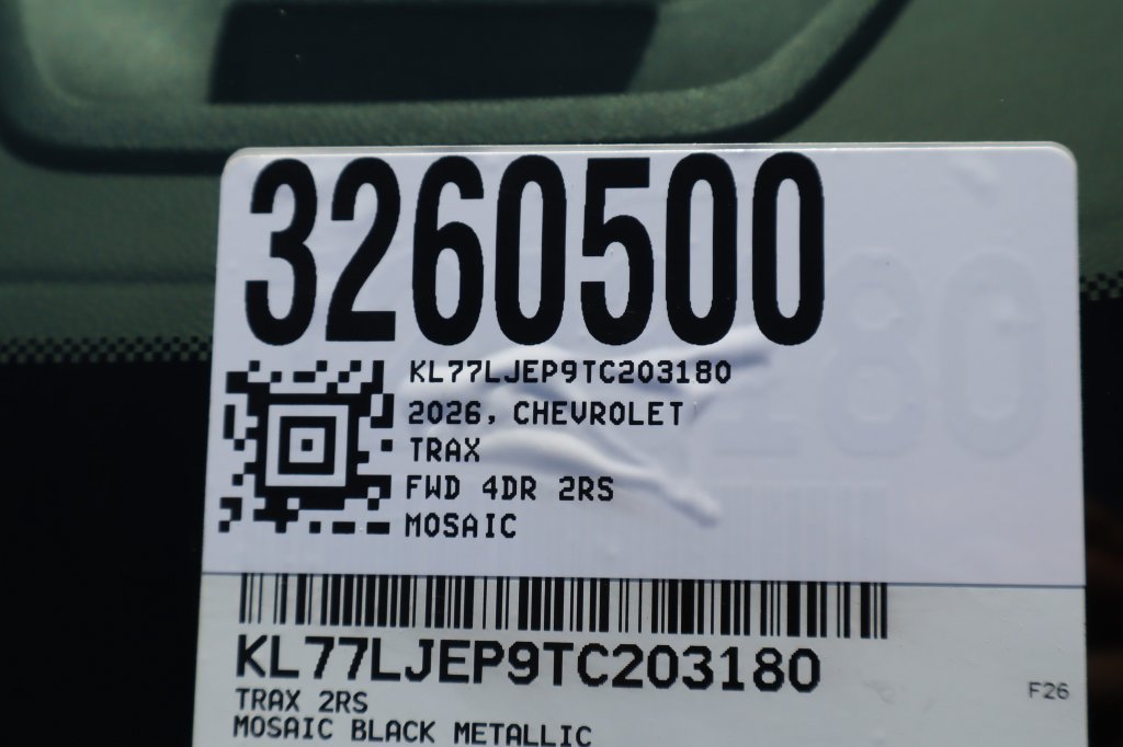 New 2026 Chevrolet Trax RS w/ Driver Confidence Package FWD image 33